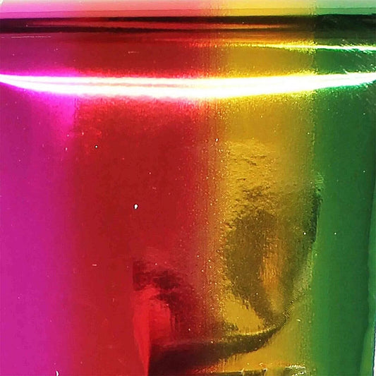 Bio Sculpture, Essence, Swatch of Nail Art Shimmering Rainbow Foil Paradise – multi-coloured, reflective foil for bold, creative nail art designs