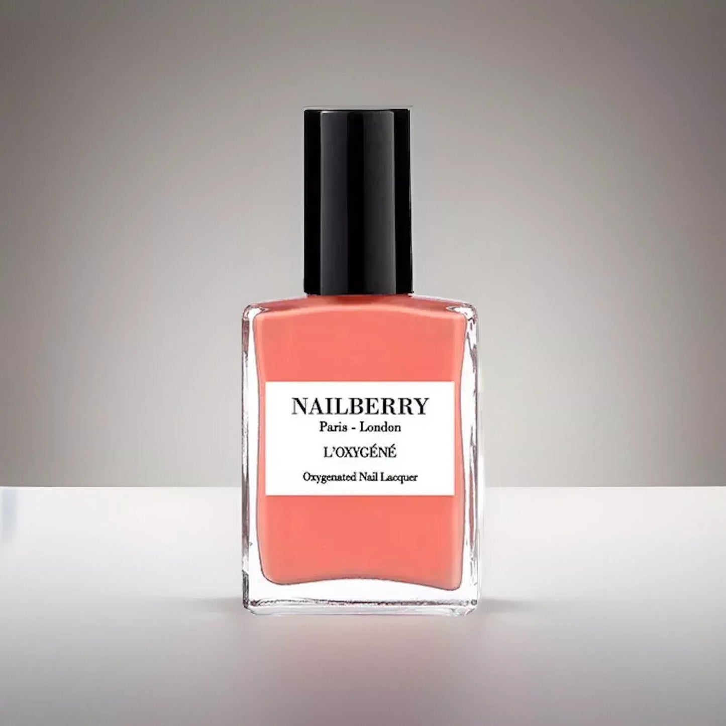 Nailberry L’Oxygéné Oxygenated Nail Polish Peony Blush 15ml – vegan, breathable peony pink nail polish for fresh, elegant manicures
