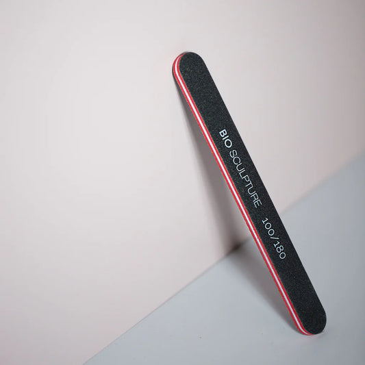 Bio Sculpture Power File – pack of five reusable 100/180 grit nail files for professional-quality manicures and pedicures