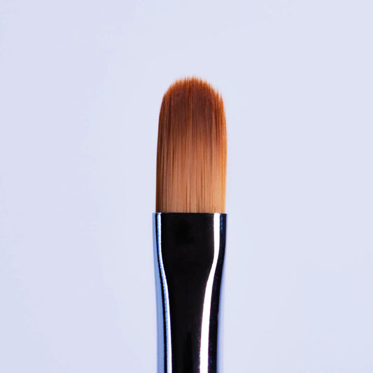 Close-up of Bio Sculpture Premium Synthetic ROUND No.6 Gel brush with soft bristles for flawless gel application.