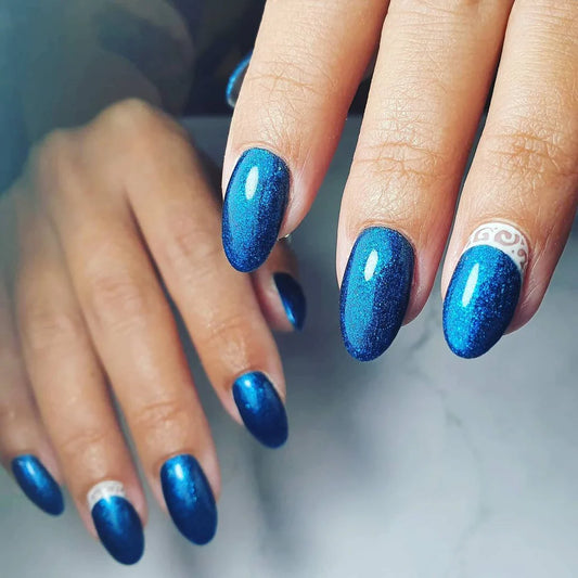 Close-up of Prince polish on light skin – non-toxic, cruelty-free, breathable, eco-friendly, soft lavender-purple shade for a refined, radiant nail look.