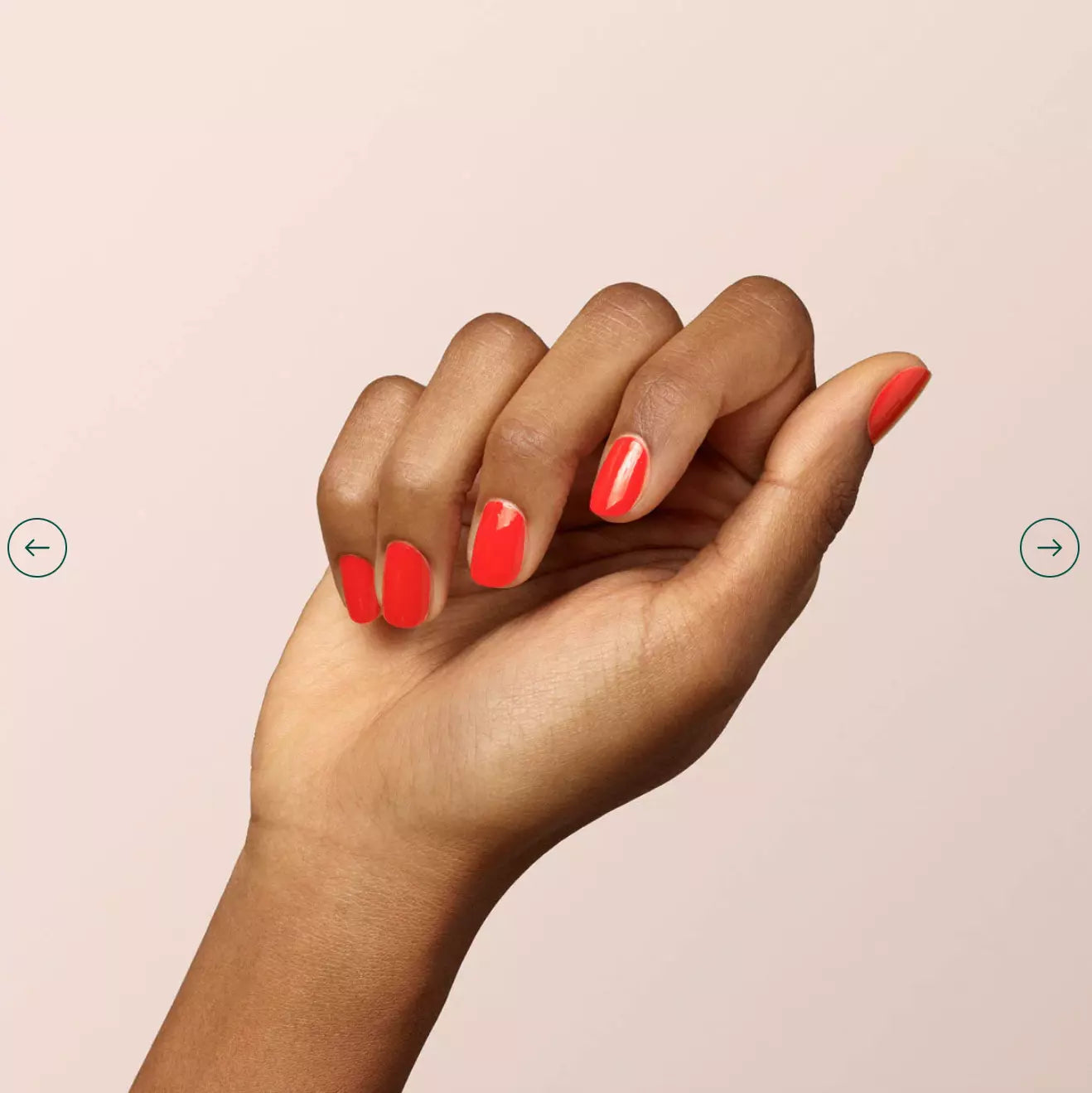 Red Coral by Manucurist Paris – long-lasting, plant-based polish in a cheerful coral hue
