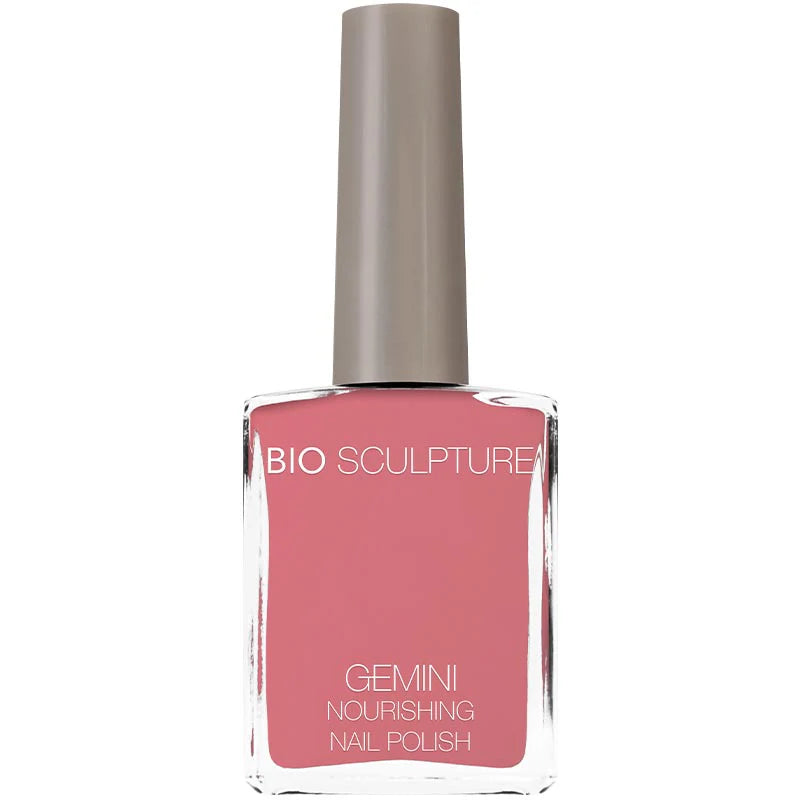 Bio Sculpture Gemini Nail Polish No. 297 Sakura Blossoms 14ml – vegan, pastel cherry blossom pink nail polish for a soft, elegant manicure