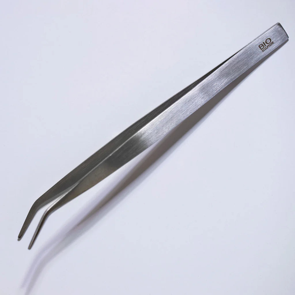 Bio Sculpture Sculpture Tweezer – vegan, precision stainless steel tweezer for detailed nail art, sculpting, and salon-quality manicures