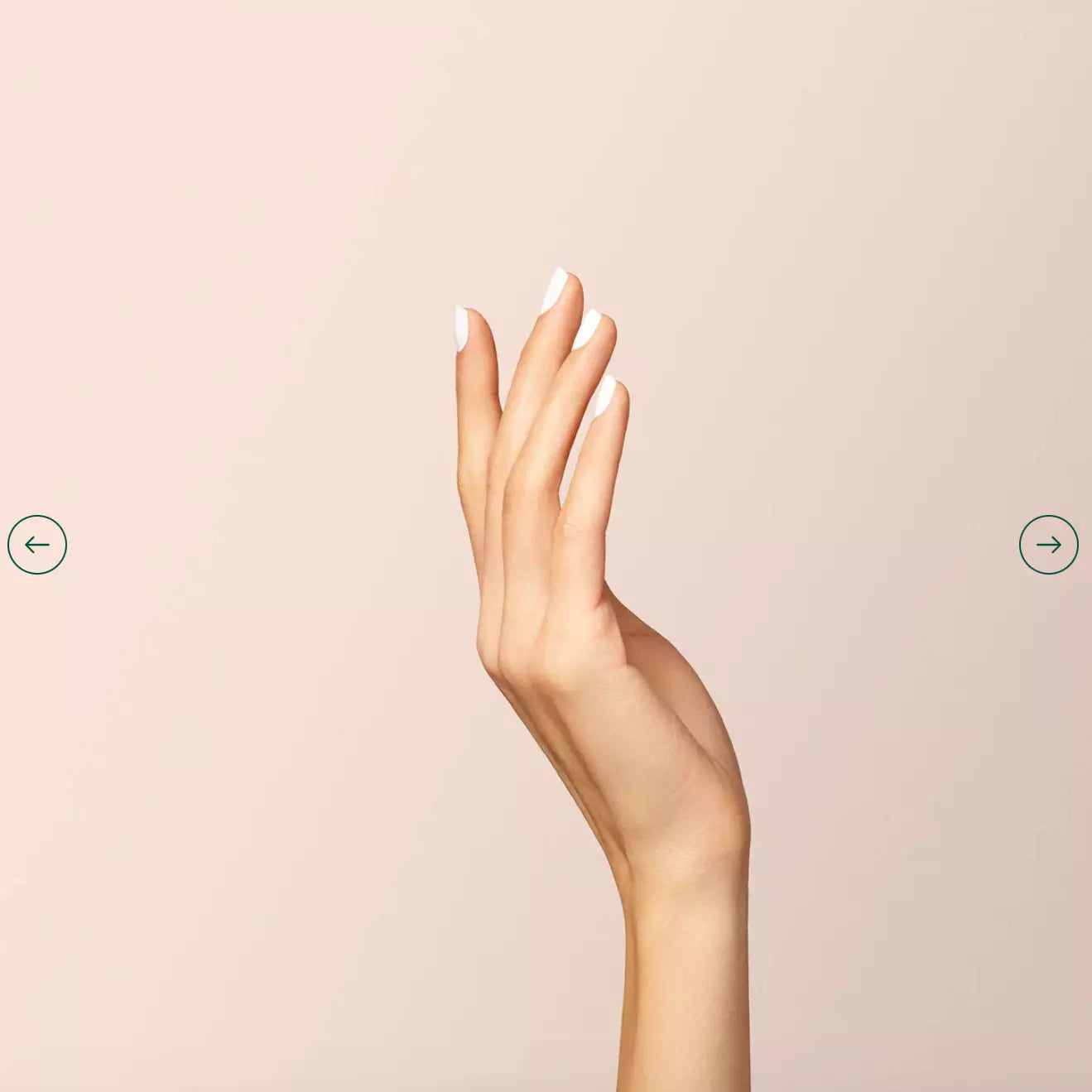 Close-up of Manucurist Paris Green Range Snow – pure, non-toxic white polish for elegant, minimalist nail looks
