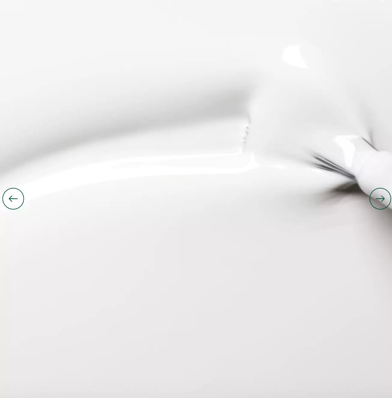 Close-up of Manucurist Paris Green Range Snow – pure, non-toxic white polish for elegant, minimalist nail looks