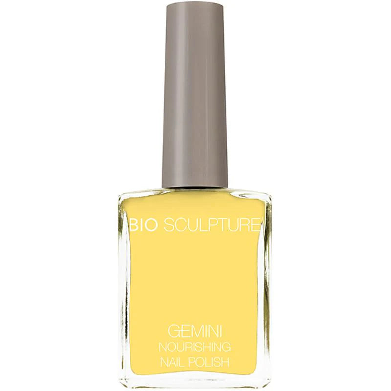 Bio Sculpture Gemini Nail Polish No. 248 Tropical Sunray – vegan, pastel yellow nail polish for a soft, cheerful manicure