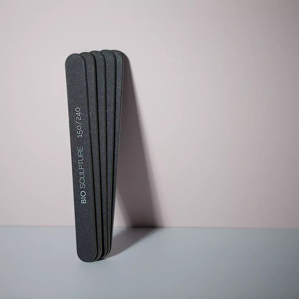 Bio Sculpture Versafile 150/240 Grit – non-toxic, ergonomic dual-grit nail files for efficient, effective nail care and preparation