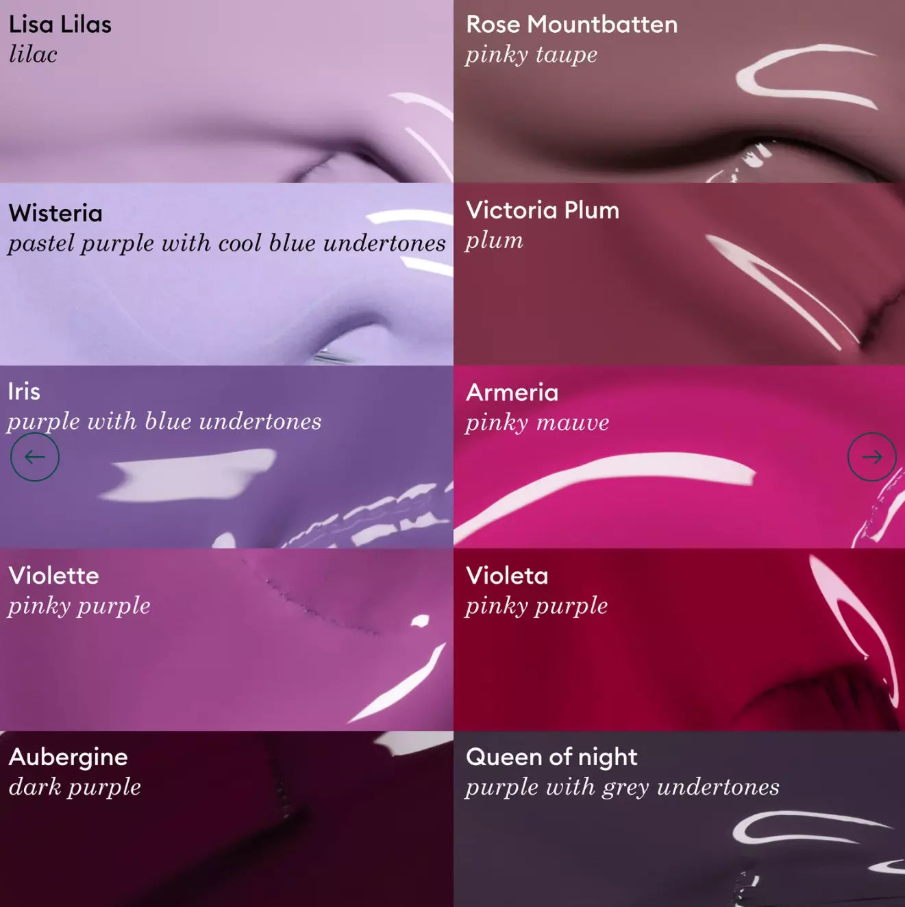 Close-up of Manucurist Paris Green Range Victoria Plum – rich, non-toxic plum polish for elegant, long-lasting nail looks