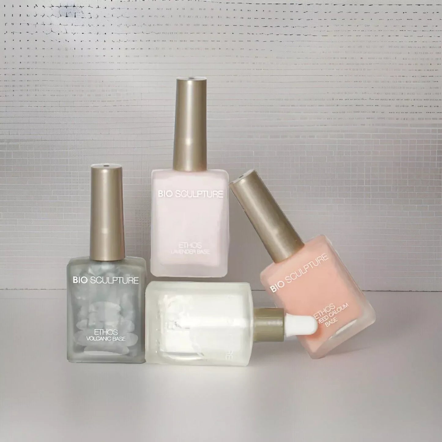 Bio Sculpture Gel Ethos Volcanic Base – cruelty-free, mineral-infused nail treatment for fortifying and protecting natural nails