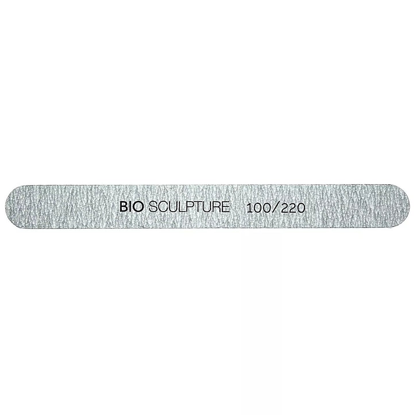 Bio Sculpture Zebra File – pack of five reusable 100/220 grit nail files for professional-quality manicures and pedicures