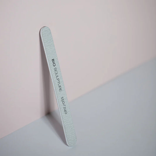 Bio Sculpture Zebra File/Buffer – pack of five reusable 150/240 grit files and buffers for professional-quality manicures and pedicures