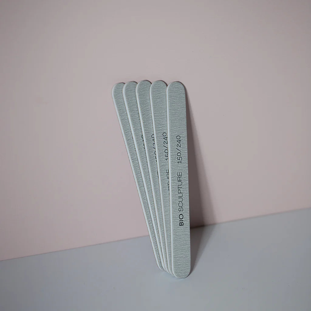 Bio Sculpture Zebra File/Buffer Pack – cruelty-free, eco-friendly dual-grit files and buffers for effective, gentle shaping and finishing