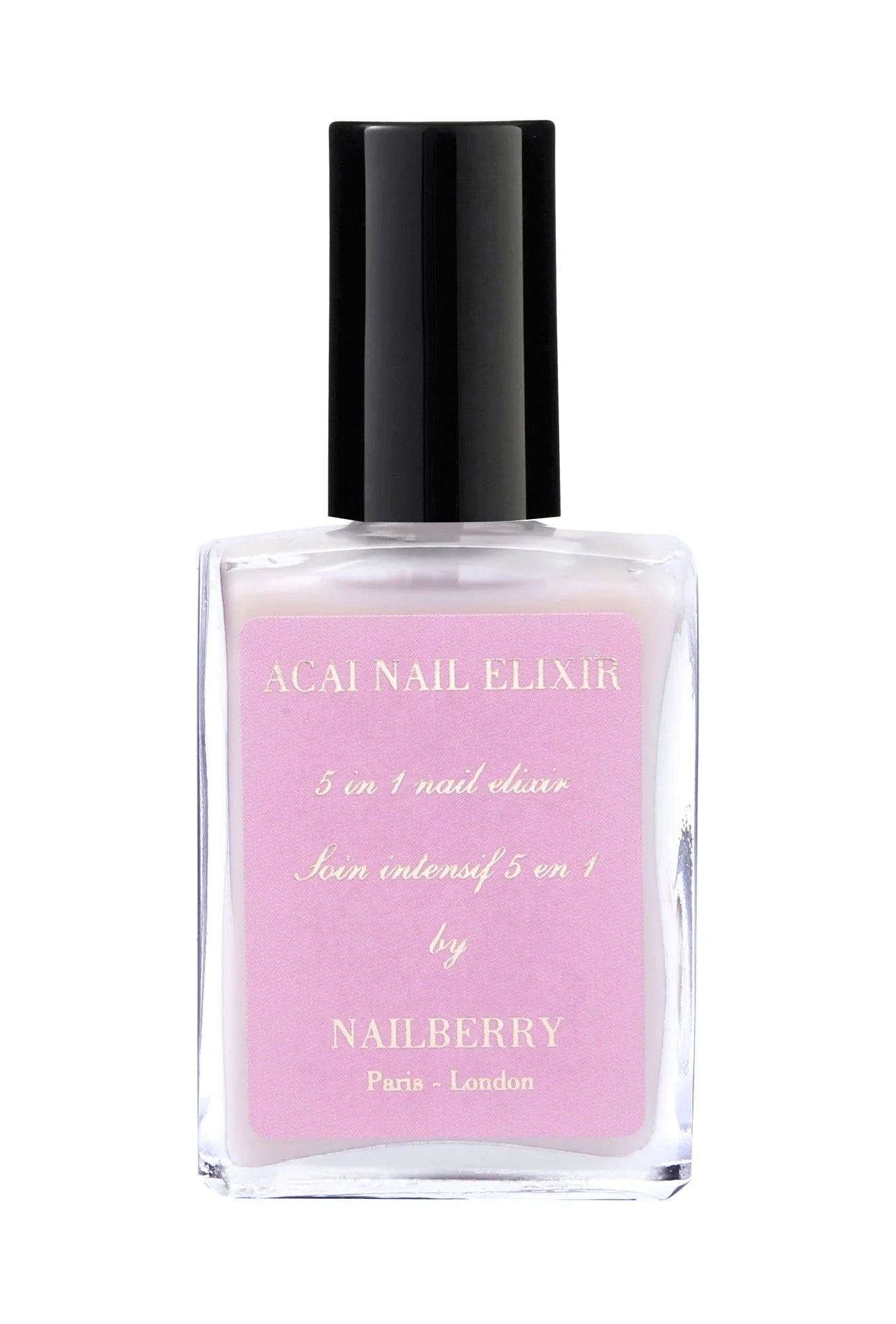 Nailberry Acai Nail Elixir 15ml – vegan, 5-in-1 base coat and treatment for stronger, healthier nails
