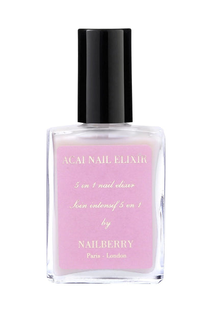 Nailberry Acai Nail Elixir 15ml – vegan, 5-in-1 base coat and treatment for stronger, healthier nails