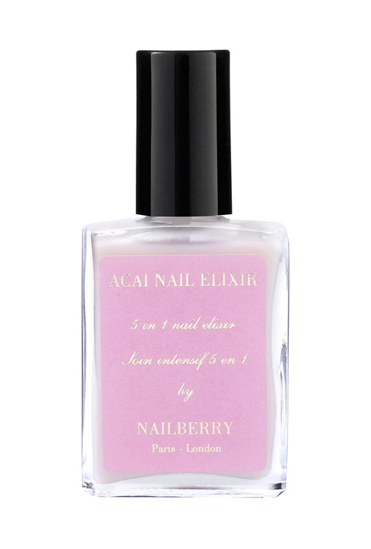 Nailberry Acai Nail Elixir 15ml – vegan, 5-in-1 base coat and treatment for stronger, healthier nails