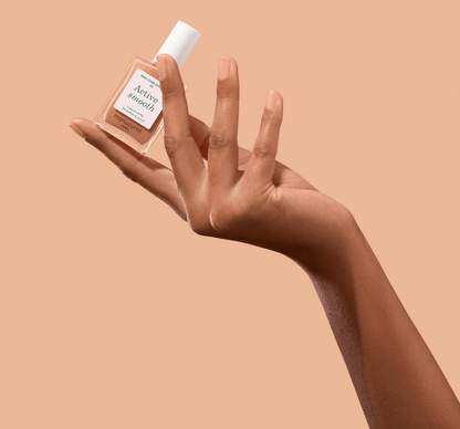 Manucurist Paris Active Smooth 02 15ml – Smoothing CC care polish with sheer golden veil, 75.5% bio-sourced, vegan, cruelty-free, ridge filler, hydrating and strengthening nail treatment, London Nail Vault