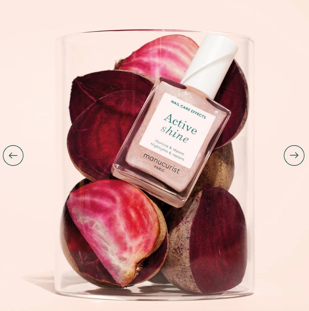 Manucurist Paris Green Range Base Coat Active Shine 15ml – vegan, eco-friendly glossy base coat for healthy, radiant nails