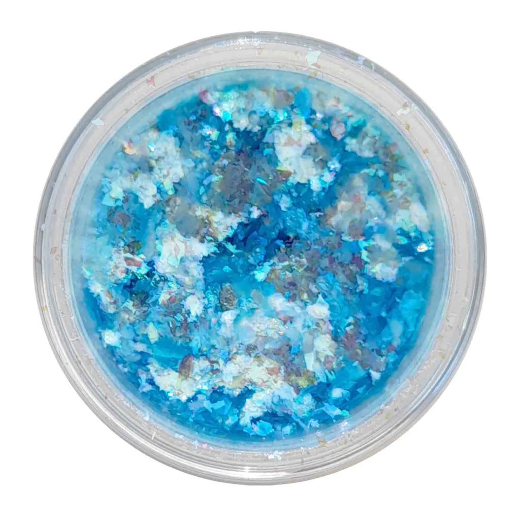 Bio Sculpture Bubblegum Blue – breathable, blue glitter for a sophisticated, festive finish