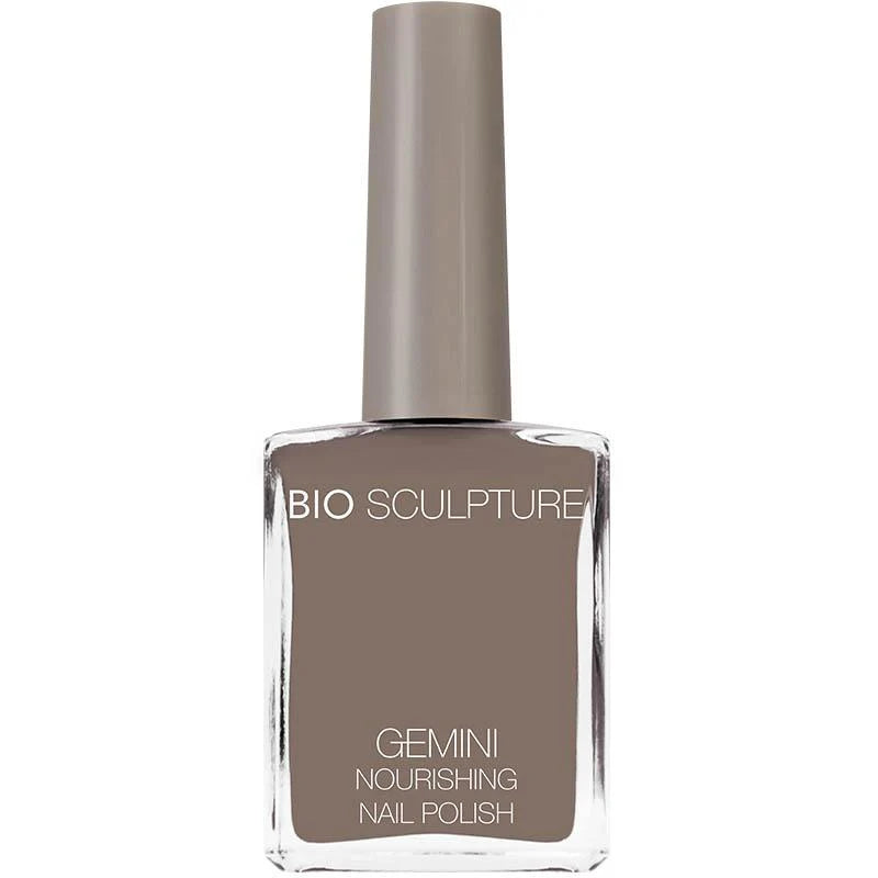 Bio Sculpture Gemini Nail Polish No. 115 Eclipse 14ml – vegan, deep black nail polish with a glossy finish for bold, elegant manicure