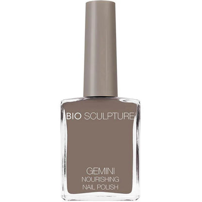 Bio Sculpture Gemini Nail Polish No. 115 Eclipse 14ml – vegan, deep black nail polish with a glossy finish for bold, elegant manicure