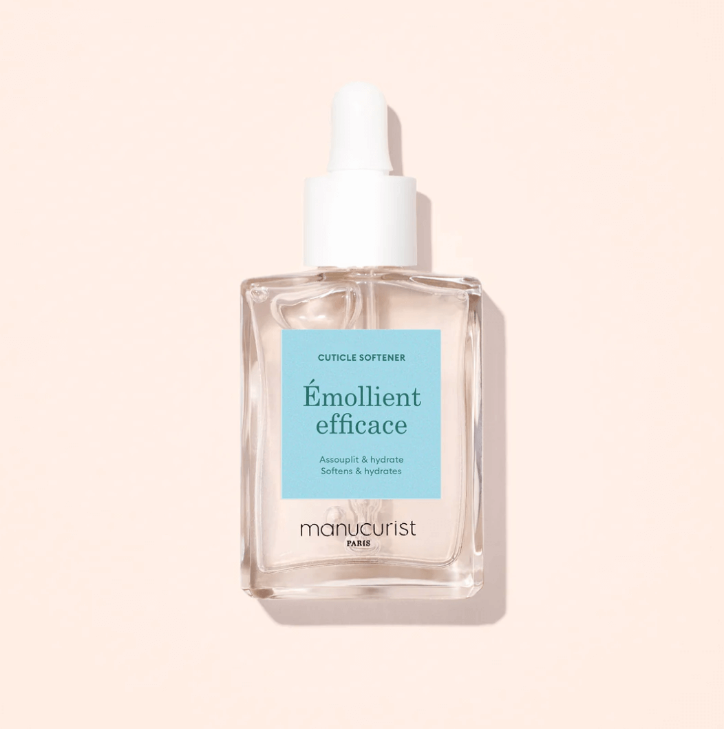 Manucurist Paris Émollient Efficace 15ml – effective cuticle softener with 97% plant-based ingredients, vegan, cruelty-free, hydrating gel texture for easy cuticle removal, London Nail Vault
