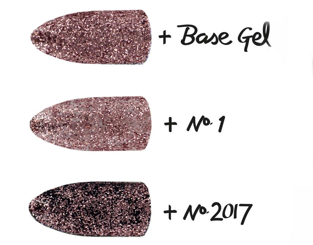 Bio Sculpture Essence Glitter Golden Rose 5g – ultra-fine rose gold glitter for sparkling, creative nail art designs