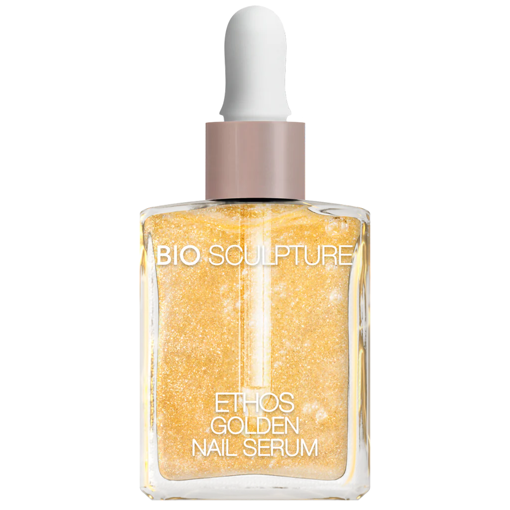 Bio Sculpture ETHOS Golden Nail Serum 14ml – hydrating, biotin-infused serum for stronger, radiant nails and cuticles