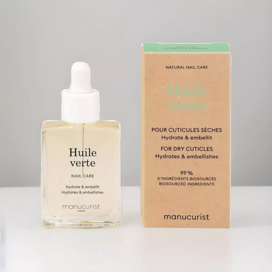 Huile Verte Hydrating Green Oil - Nourishing Treatment for Healthy Nails and Cuticles | 15ml