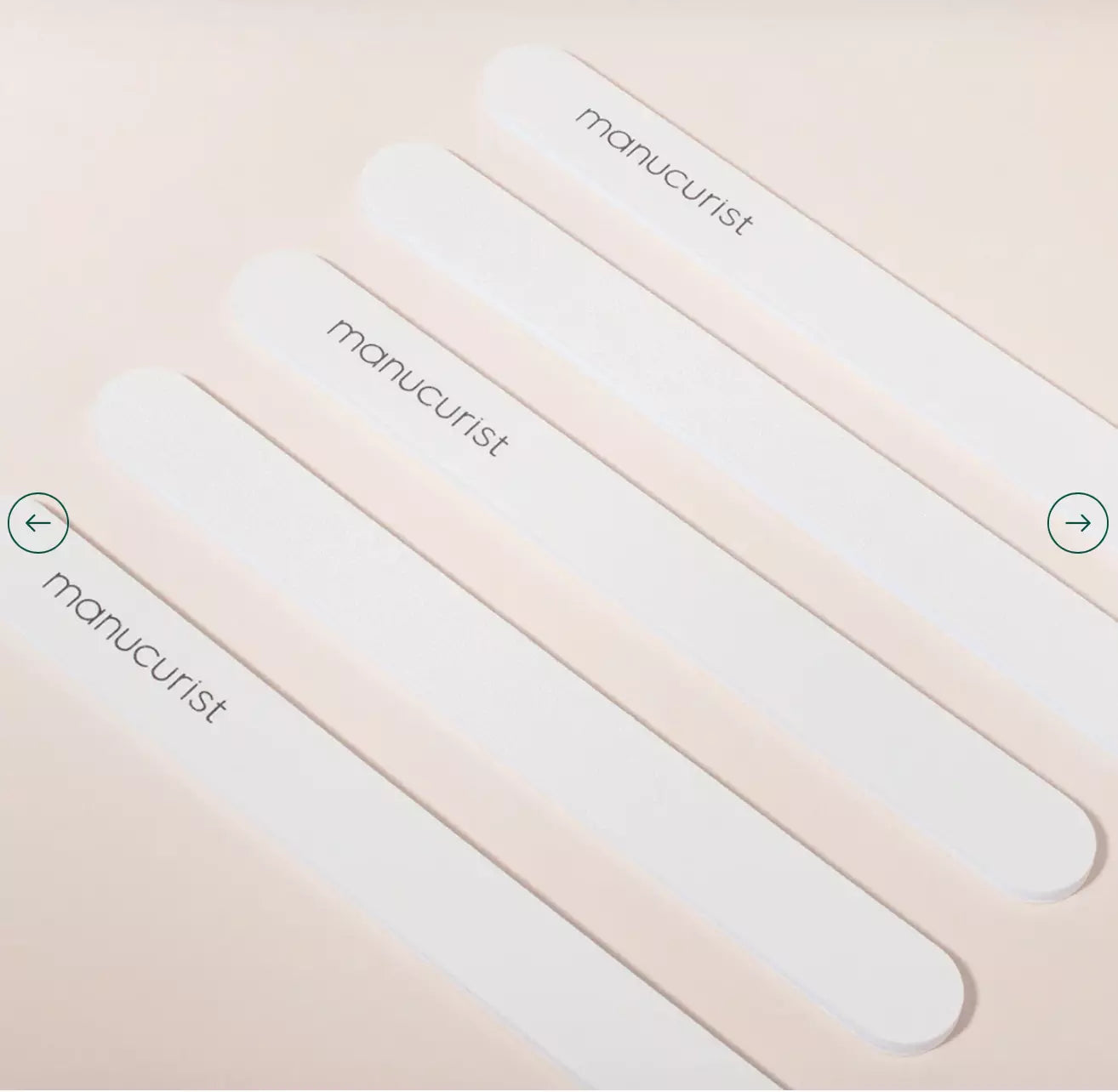 Manucurist Paris 100/180 Emery Board – dual-grit nail file for natural nails, ideal for gentle shaping and smoothing