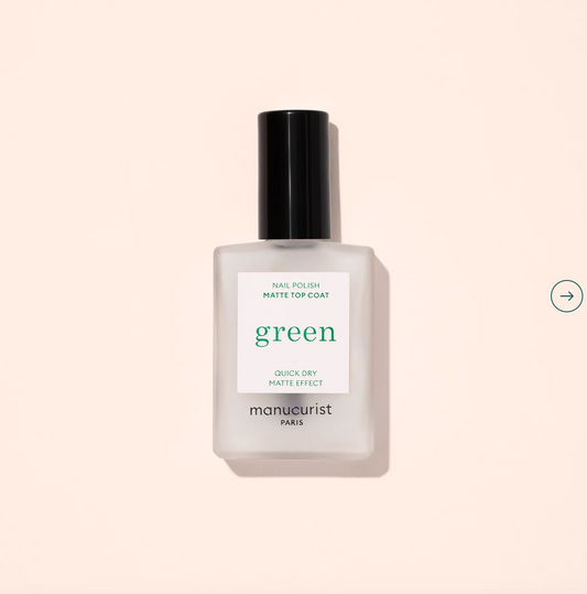 Green™ Natural Nail Polish - 15ml Matte Top Coat | Eco-Friendly Finish