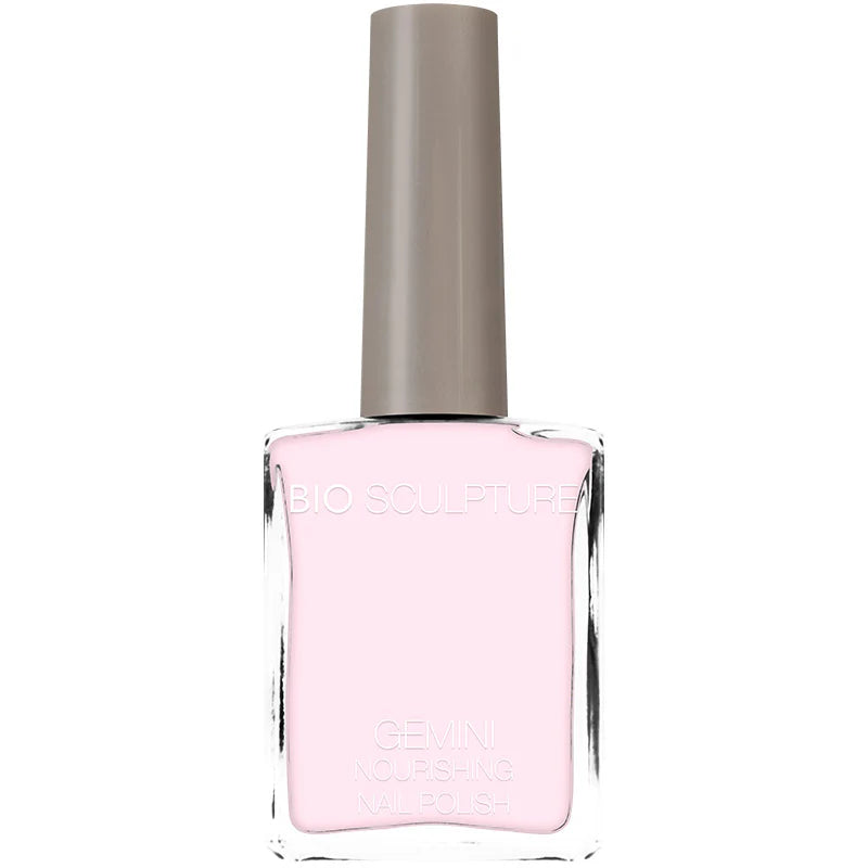Bio Sculpture Gemini Nail Polish No. 313 Transparent Beauty 14ml – vegan, sheer nude polish for natural, elegant manicures