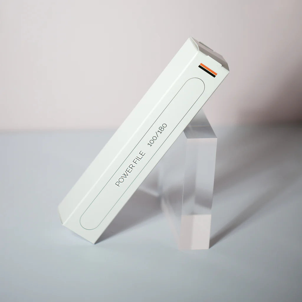 Bio Sculpture Power File 100/180 – vegan, durable nail files designed for smooth, salon-quality results at home or in the salon