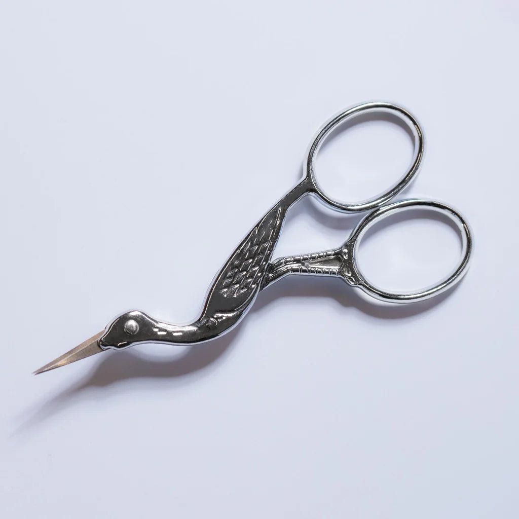 Silver Stork Scissors - Curved Blade for Precision Nail Trimming