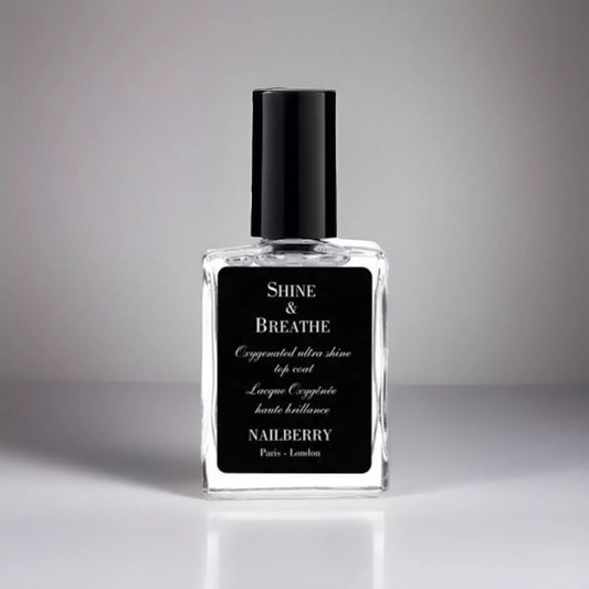 Shine & Breathe Oxygenated Top Coat 15ml | Long-Lasting Glossy Finish