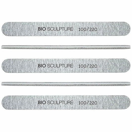 Zebra File - 100/220 Grit (Pack of 5) | Professional Nail Shaping Tools